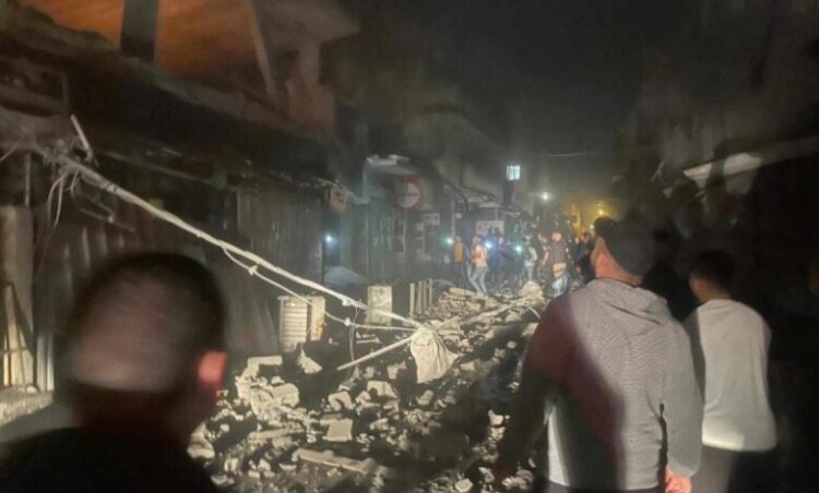 استشهاد خمسة فلسطينيين بقصف إسرائيلي لمقر حركة فتح بمخيم بلاطة-صدى الشعب-صحيفة اخبارية