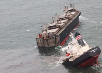 غرق سفينة شحن تركية في البحر الأسود-صدى الشعب-