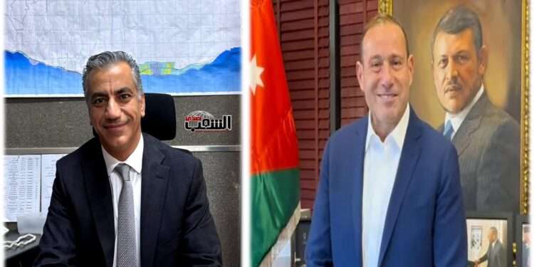 من اليمين .. العجلوني و الواكد