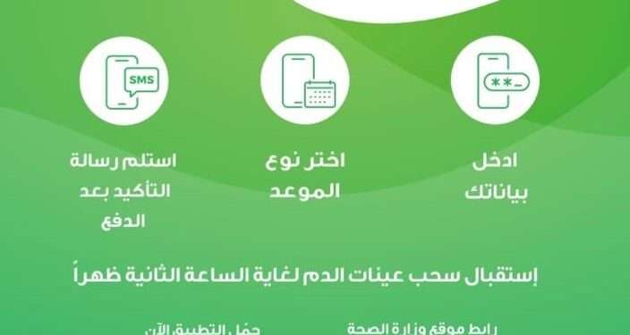 نظام حجز الدور في وزارة الصحة للوافدين