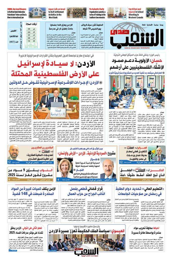 عــدد الخميـــس رقم 4057 ، الموافق 12-2-2026